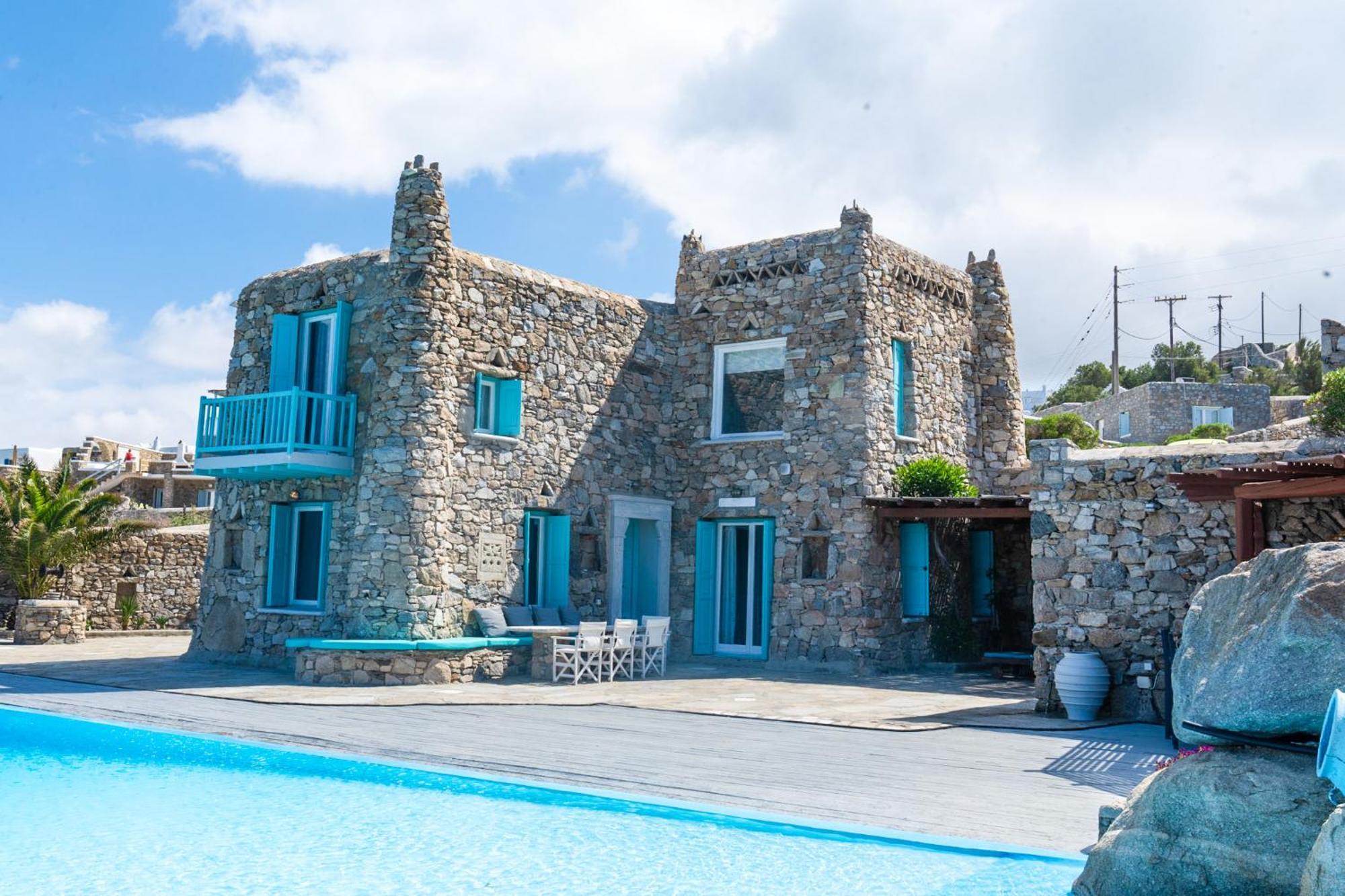 Villa Casa De Blue Mykonos Town Exteriör bild